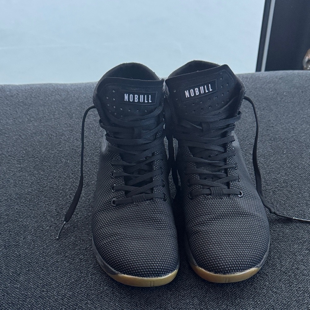 NOBULL Men's Black and Gold Athletic High-Tops